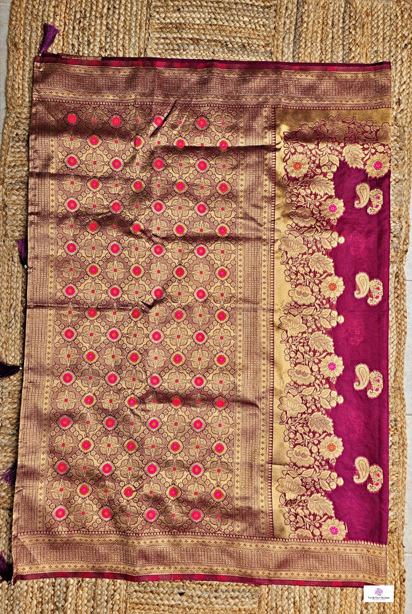Mrinalini - Organza Meenakari - Banarasi Silk Saree