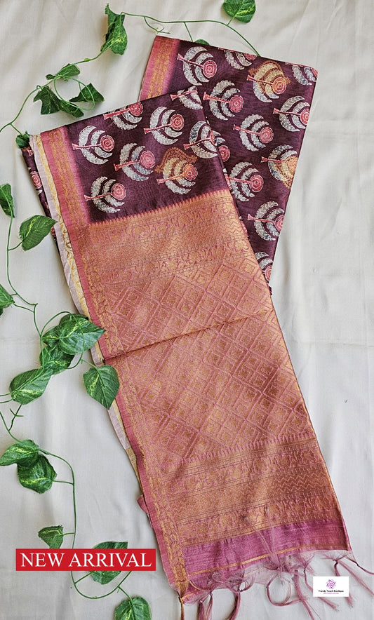 Coffee House - Semi Tussar Silk Saree