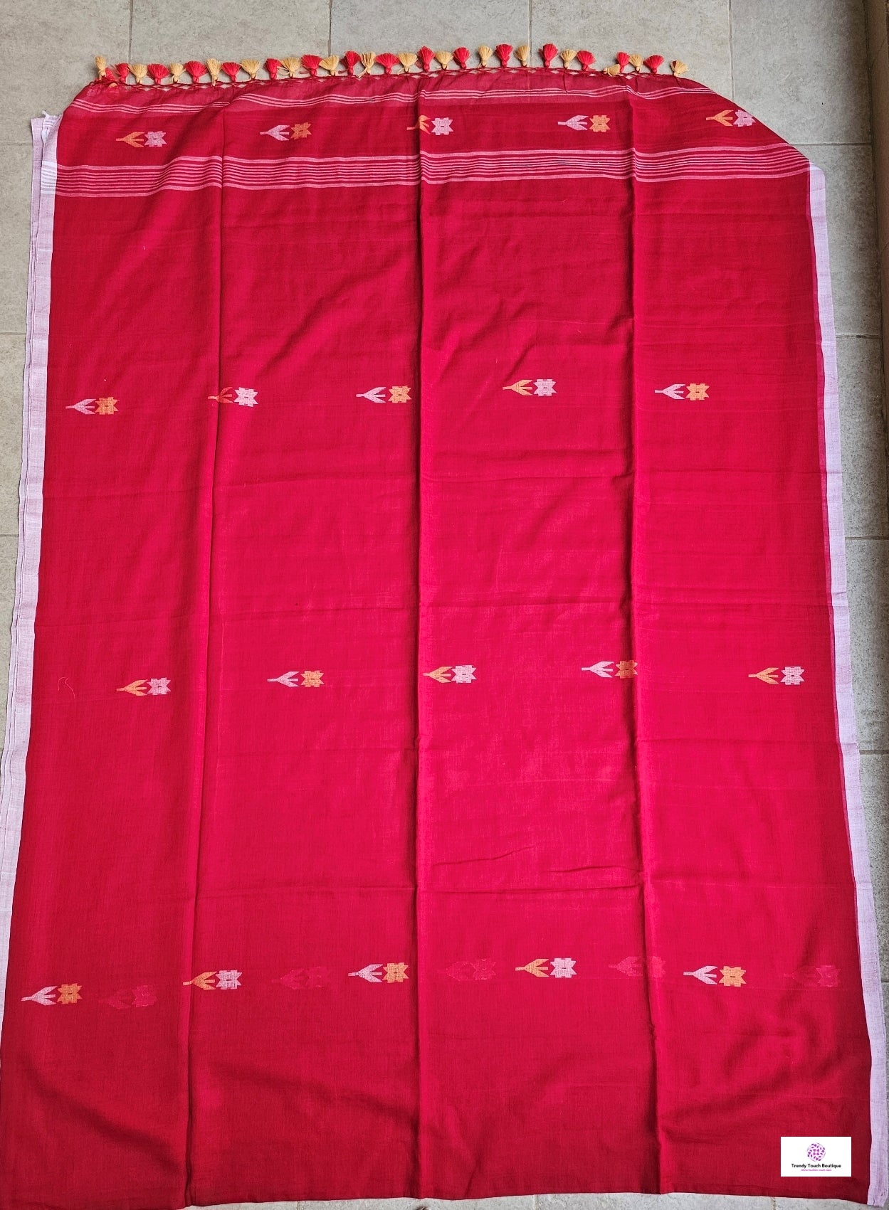 LOVE - BENGAL HANDLOOM MULCOTTON JAMDANI SAREE