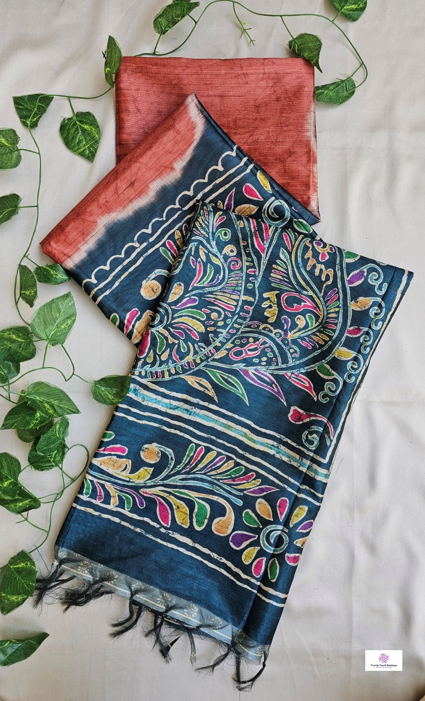 ANKANA - BATIK (DIGITAL PRINT) - SEMI TUSSAR SILK
