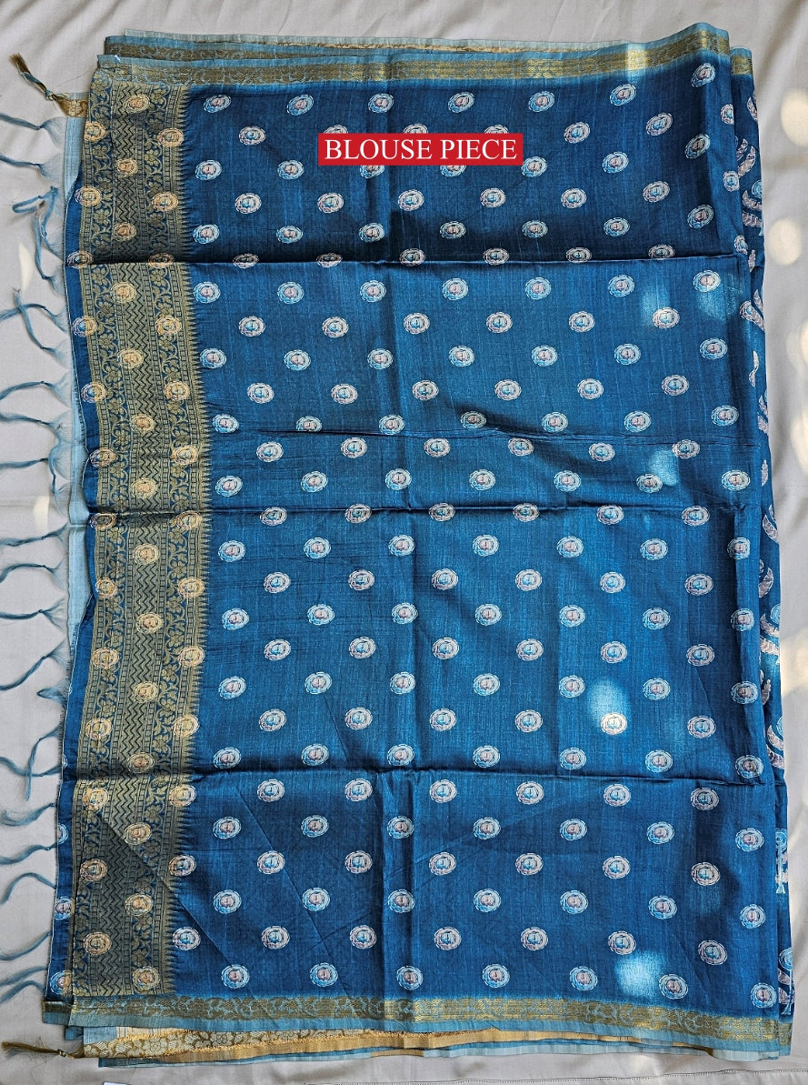 Gagan - Semi Tussar Silk Saree