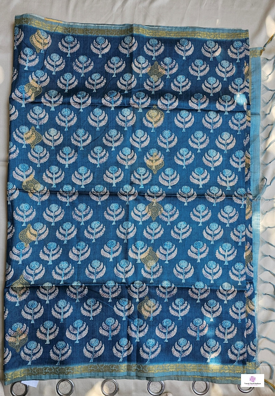 Gagan - Semi Tussar Silk Saree