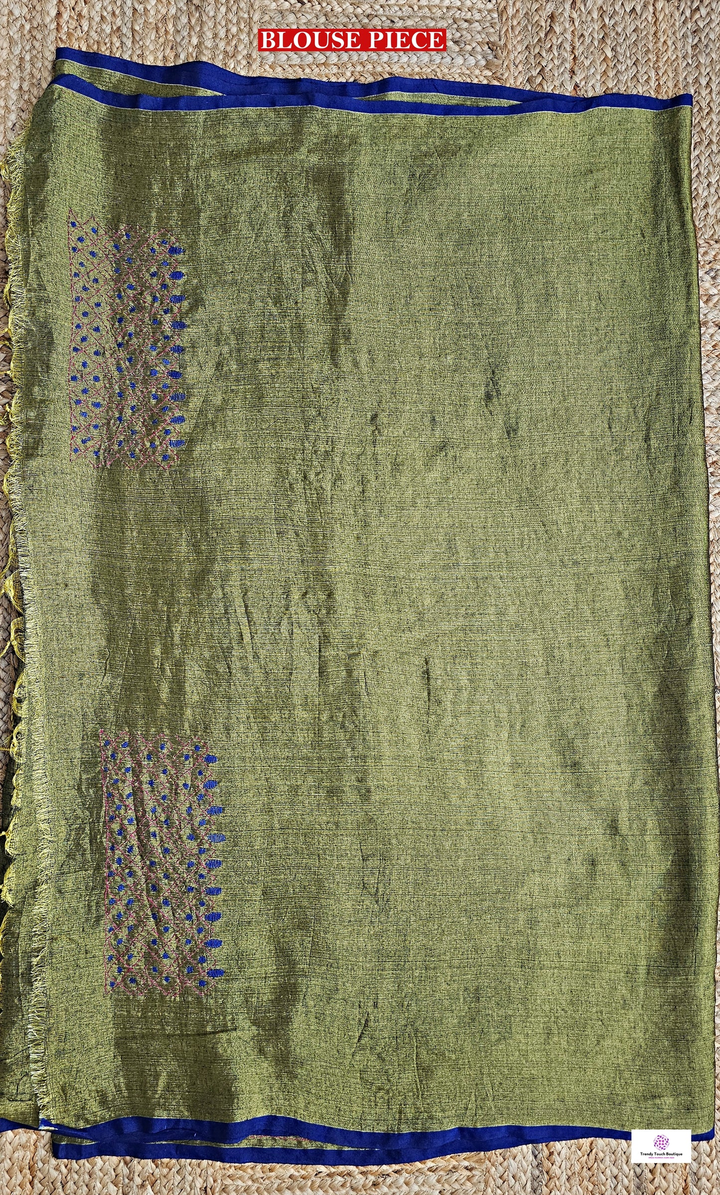Smile - Kantha Work - Designer Tissue Cotton