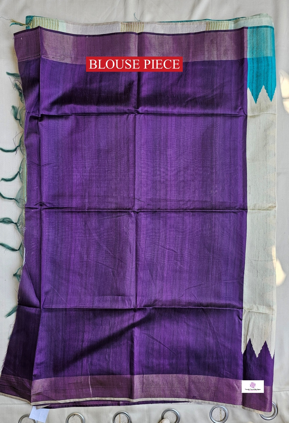 Trina - Ganga-Jamuna Border - Semi Ghicha Silk Saree