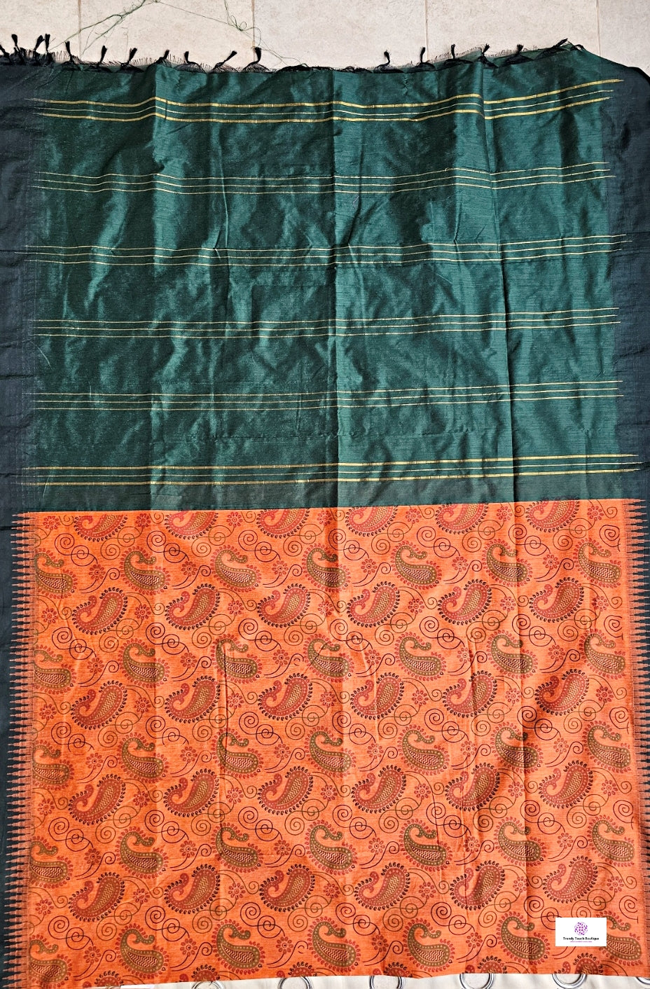 Udita - Kalamkari Print - Kalyani Cotton Gadwal Saree