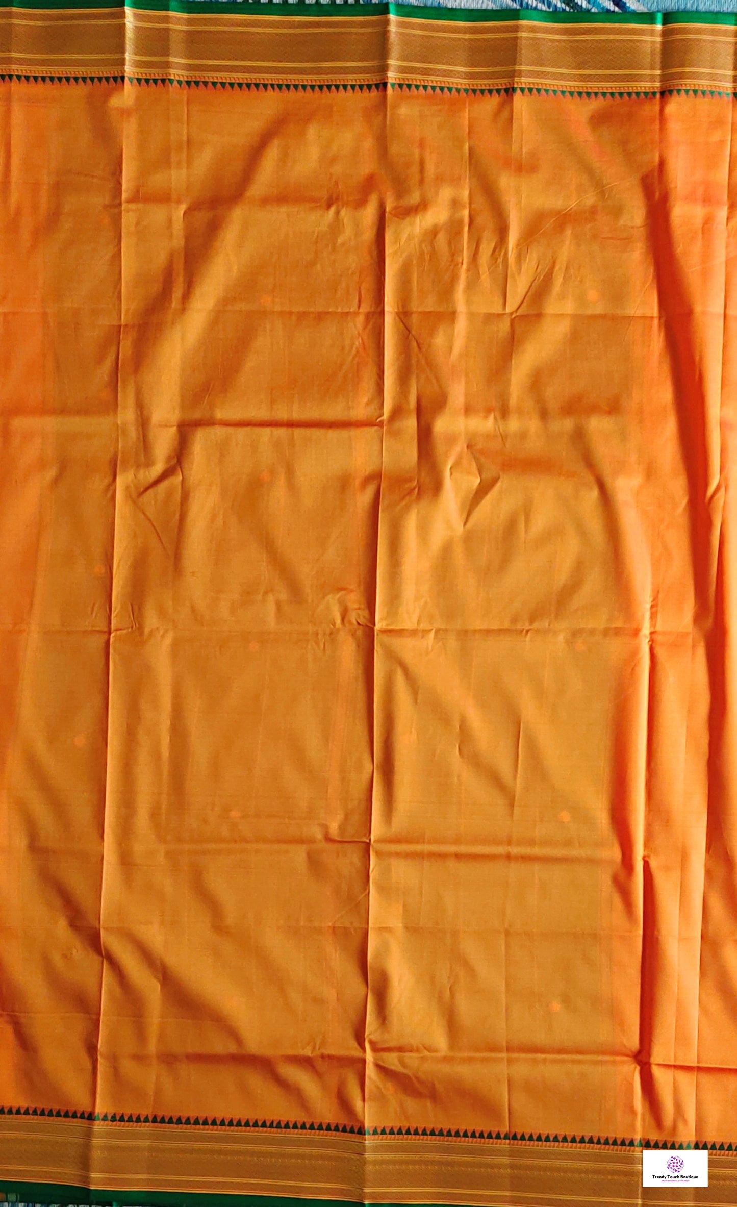 Tropical Sunset - Katan Silk Saree
