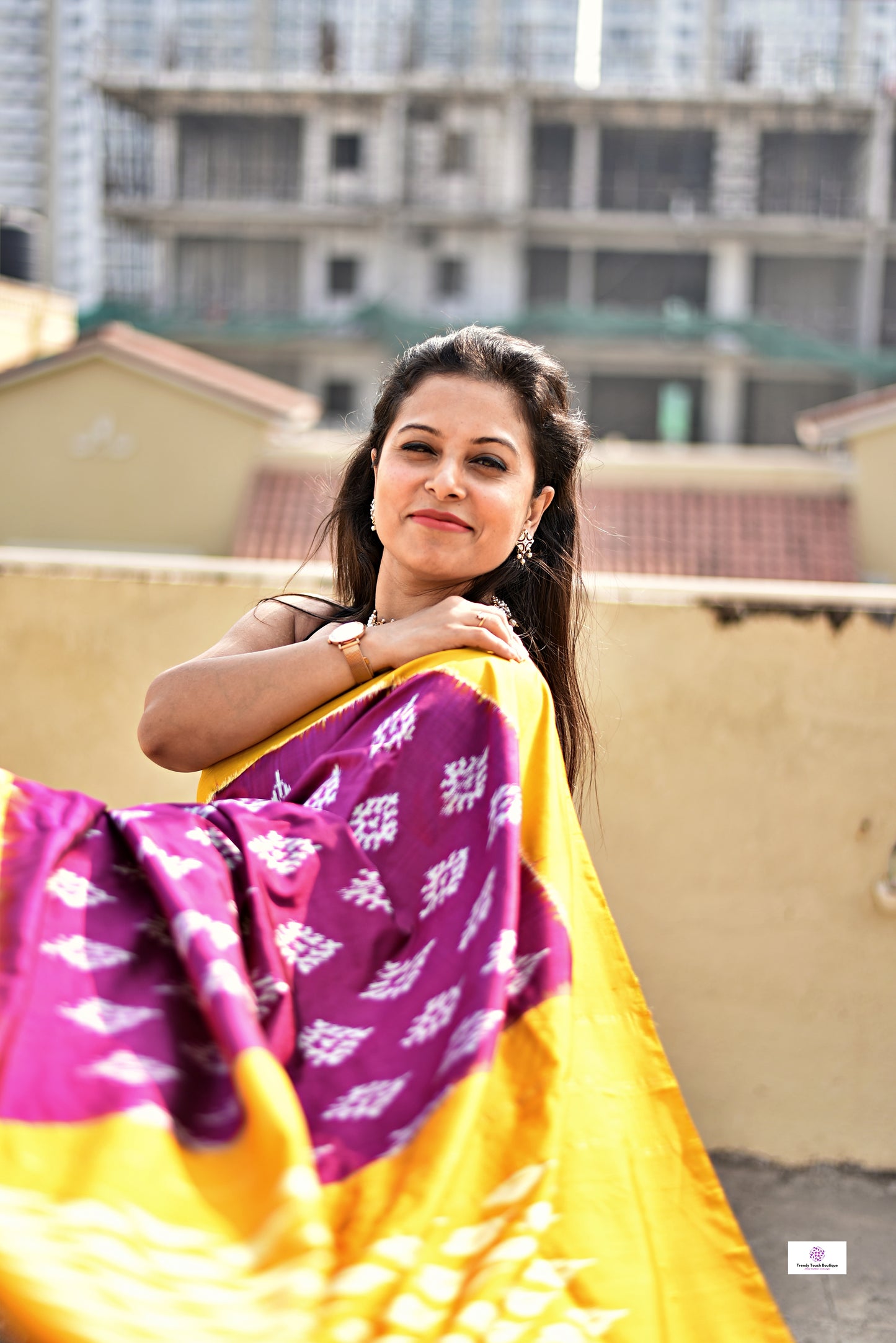 Kashish – Pochampally Ikkat Handloom Pure Silk (with Silk Mark)