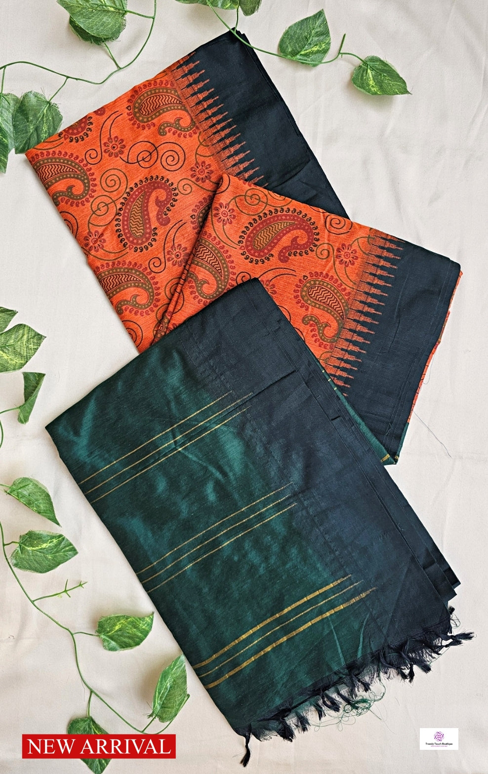 Udita - Kalamkari Print - Kalyani Cotton Gadwal Saree