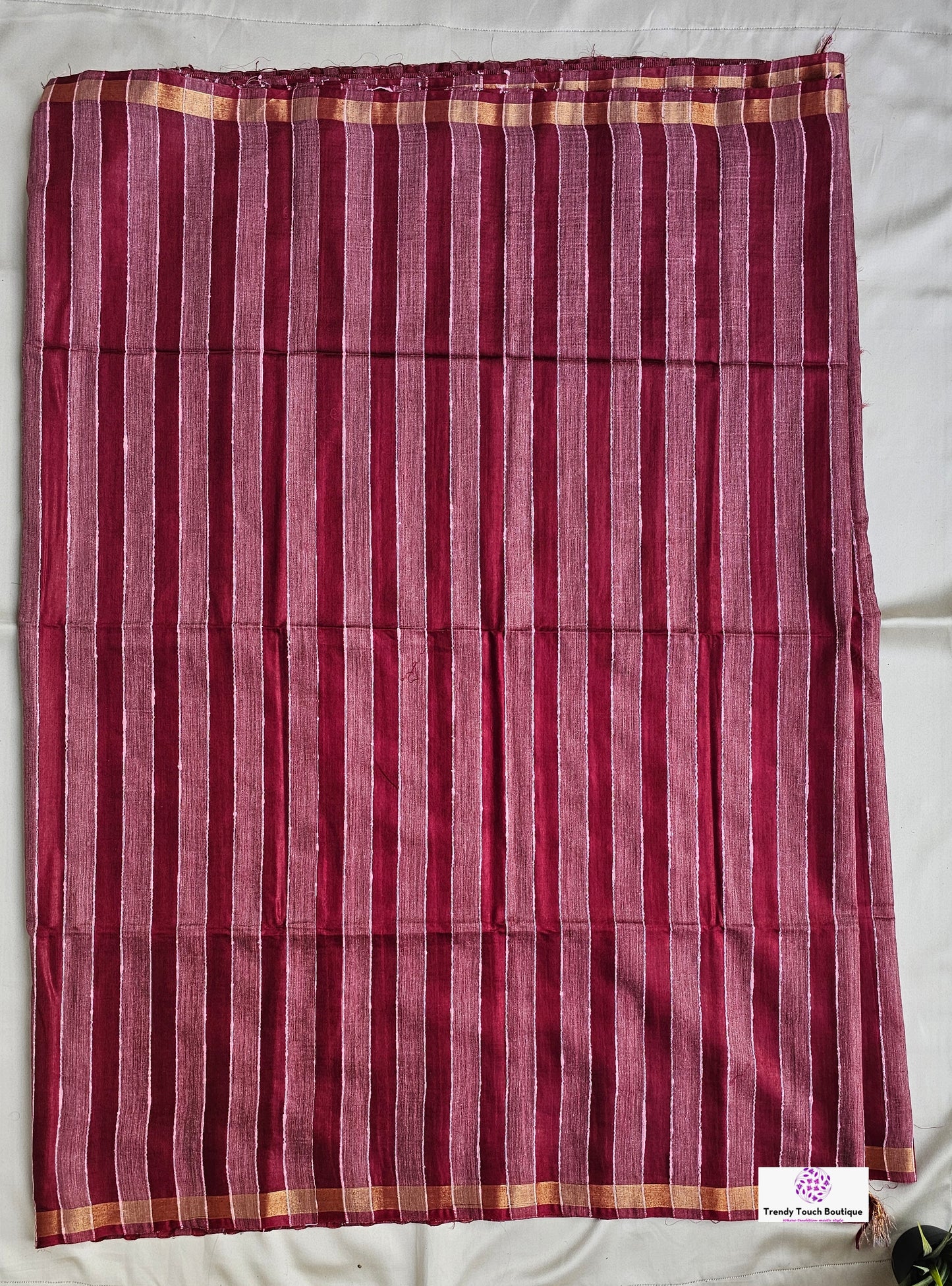 Stripe – Sequins Stud - Banswara Silk Saree