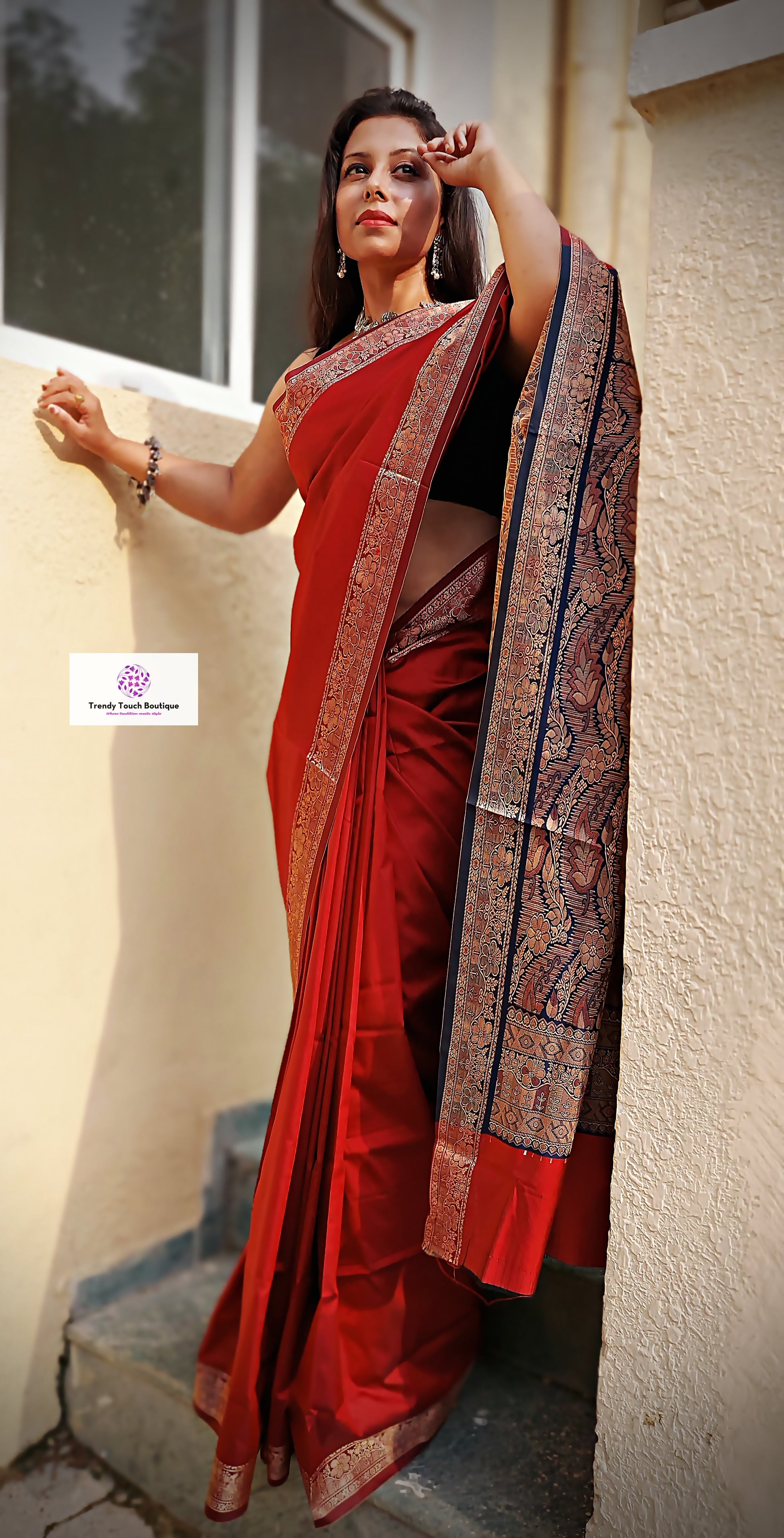 Bridal silk saree