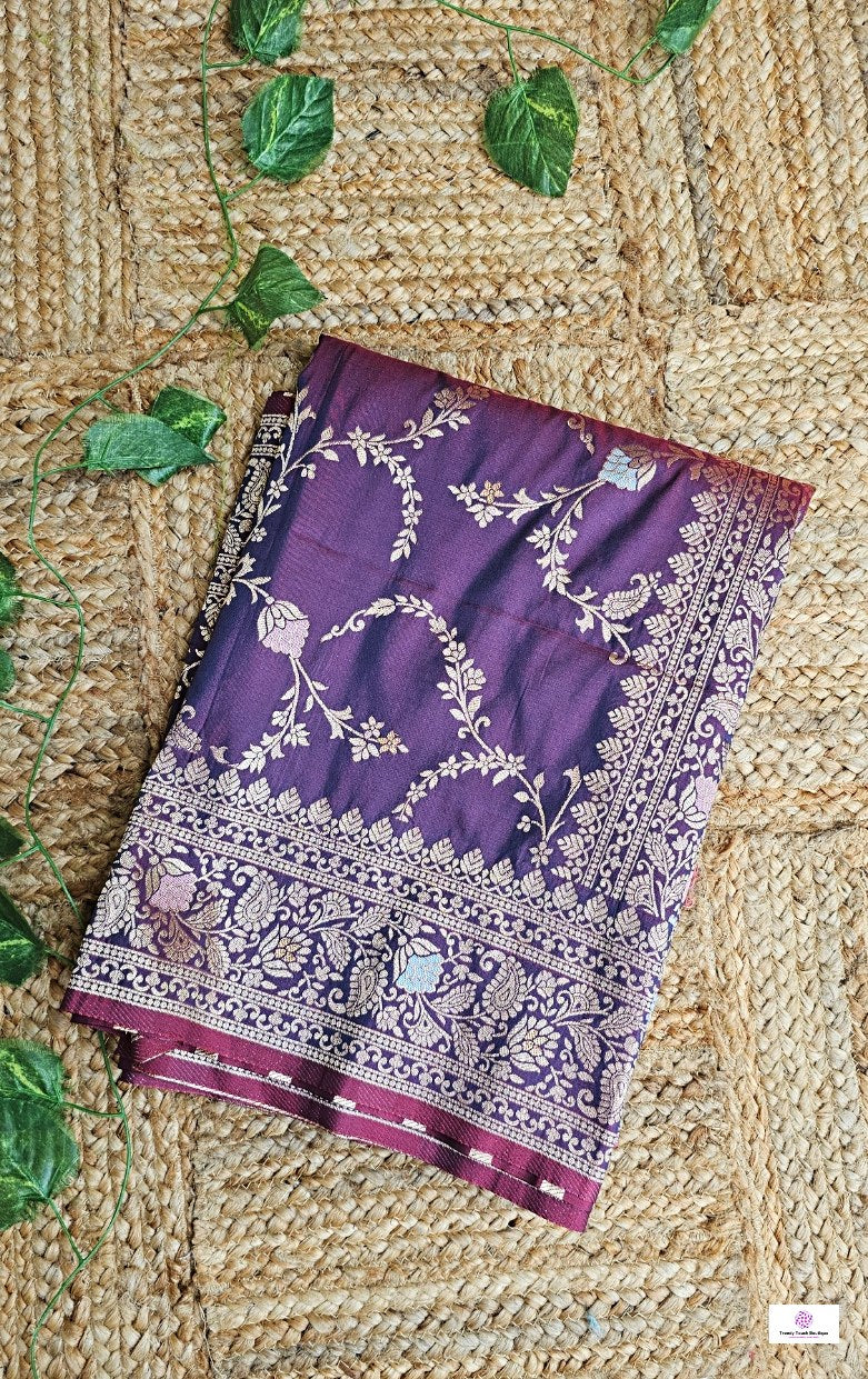 Oishi - Jal Katan Meenakari - Banarasi Silk Saree