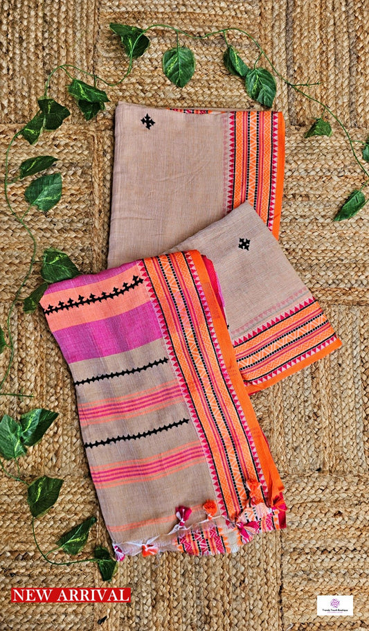 Palash - Kutch Work - Begumpuri Cotton Handloom