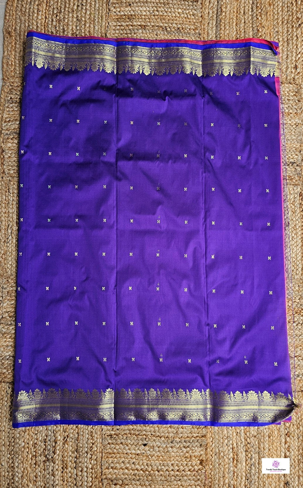 Sloka - Peach Purple - Soft Silk Saree