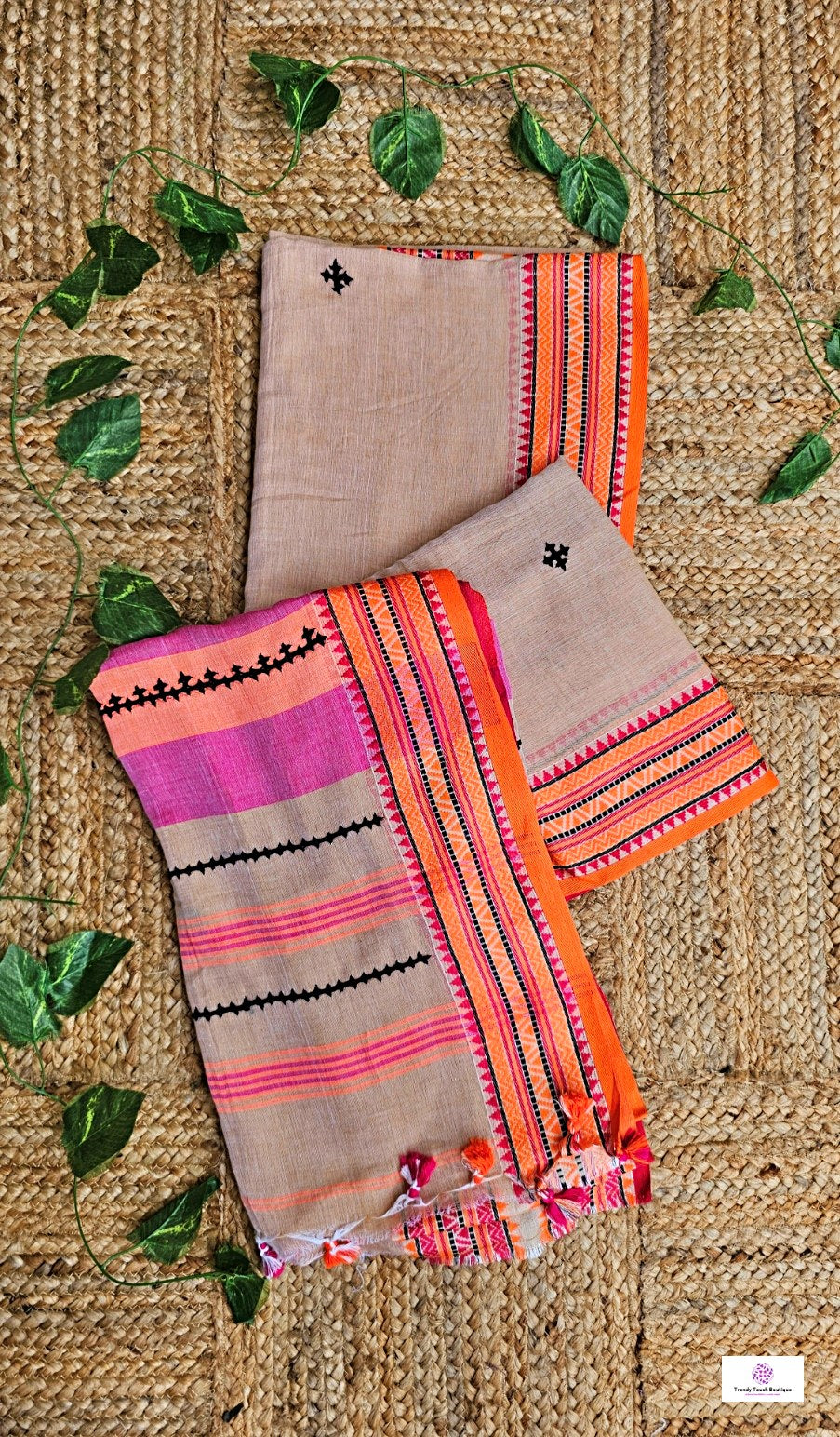 Palash - Kutch Work - Begumpuri Cotton Handloom