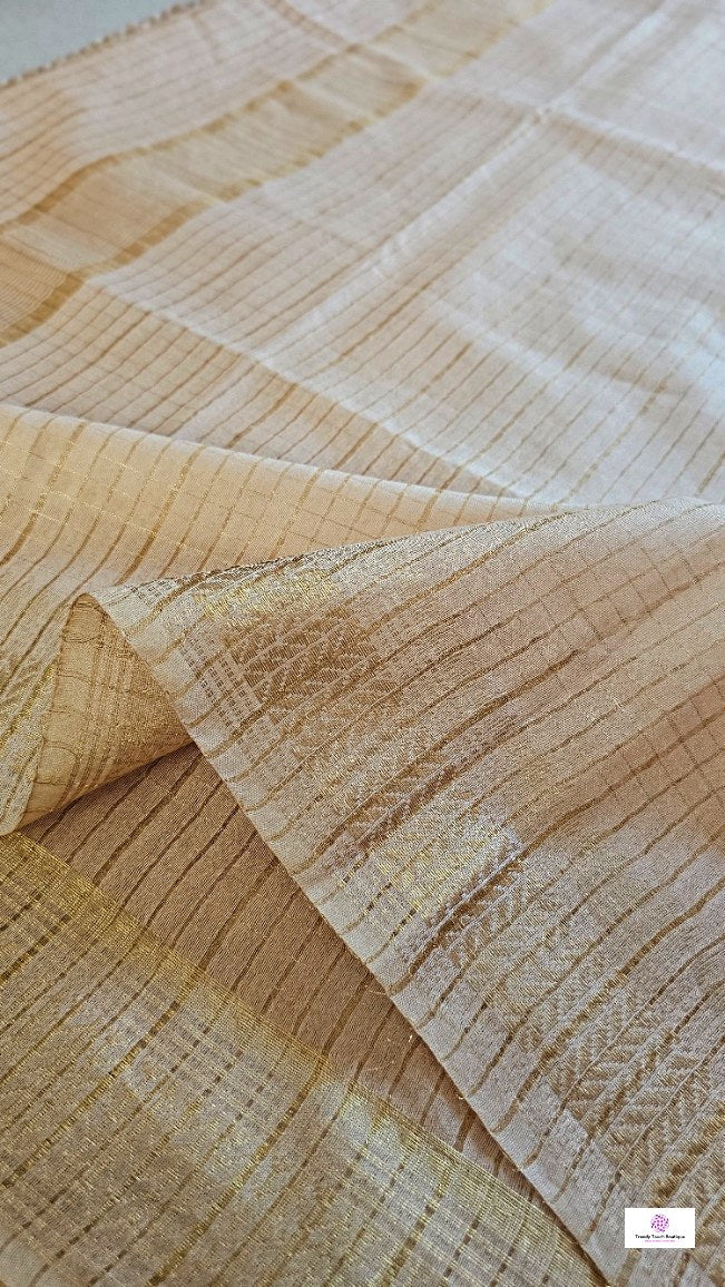 Chandan - Mangalagiri Check Semi Silk Saree