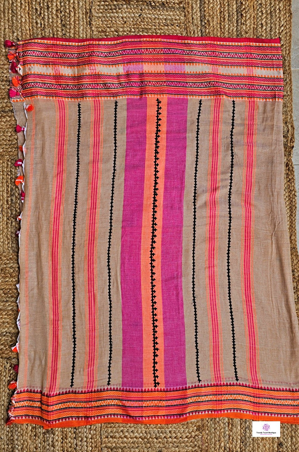 Palash - Kutch Work - Begumpuri Cotton Handloom