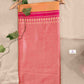 lightweight lichi silk yellow pink saree wedding and marriage celebration haldi ceremony sarees online