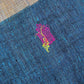 Blue Florals - Jamdani Handloom - Linen Saree