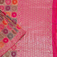 Wedding wear saree pink banarasi silk affordable party wear saree zari work marriage function saree