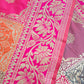 Wedding wear saree pink banarasi silk affordable party wear saree zari work marriage function saree