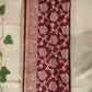wine magenta golden silver zari work banarasi silk saree best price with blouse piece festive wear wedding wear party wear marriage function traditional silk