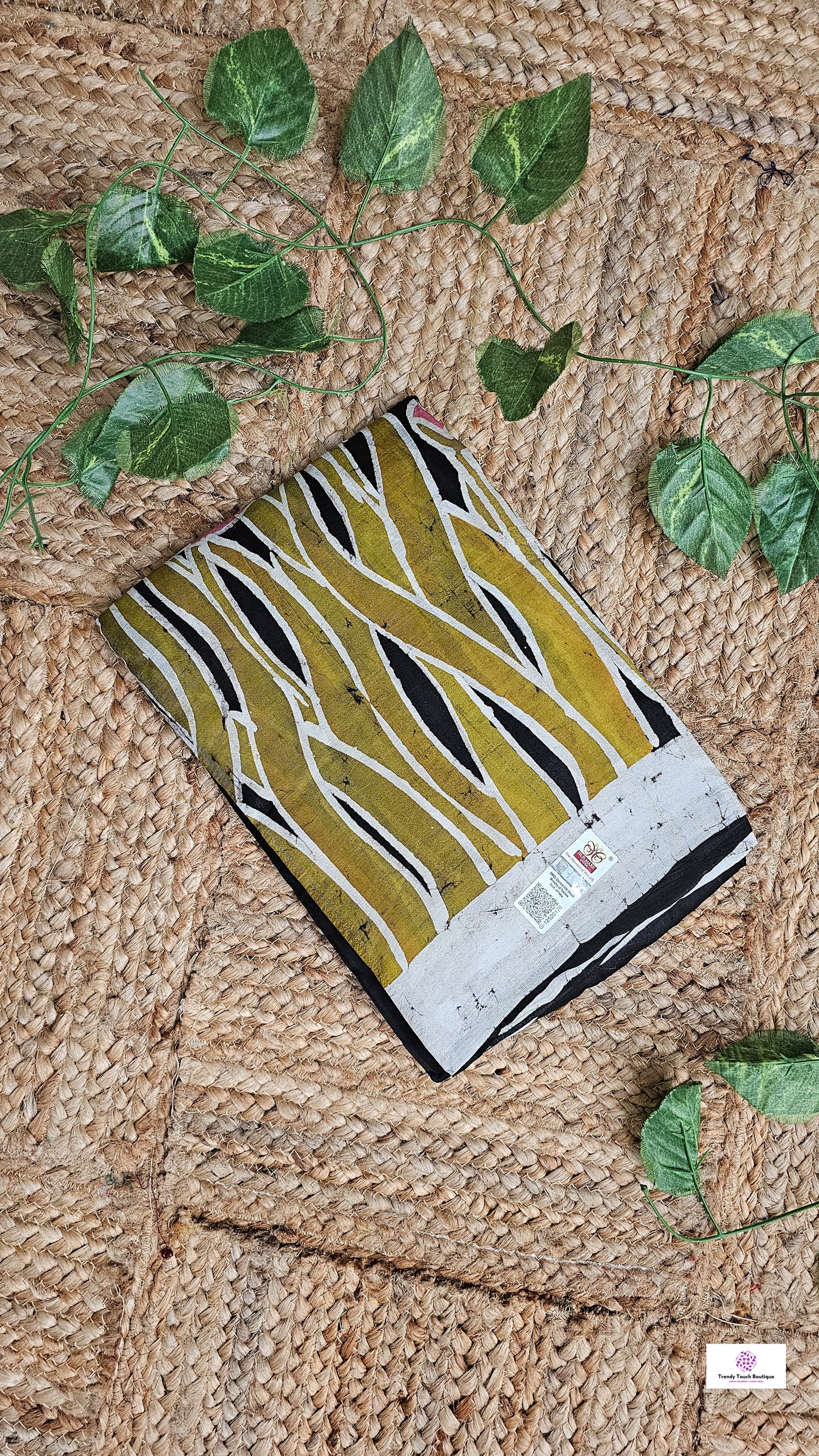 Jal Tarang – Handloom Wax Hand Batik Pure Mulberry Silk (Silk Mark Certified)