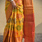 BINODINI - SOFT SILK SAREE (YELLOW & ORANGE & RED)