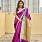 SONI - KATAAN SILK (PLUM - SILVER GREEN)