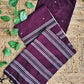 BURGUNDY - BENGAL COTTON HANDLOOM SAREE