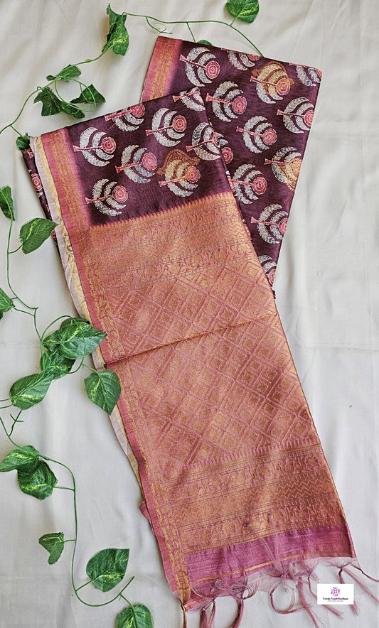 Coffee House - Semi Tussar Silk Saree