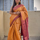 yellow color pattu silk saree for wedding soft silk saree online marriage function contrast brocade work with blouse piece kubera pattu silk saree soft silk