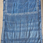 INDIGO STRIPE - HANDBLOCK PRINT - LINEN SAREE