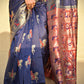 Baluchari silk lightweight saree bridal wedding gift partywear red orange color best price online