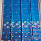 FLORALS - LINEN JAMDANI HANDLOOM SAREE (BLUE)