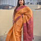 yellow color pattu silk saree for wedding soft silk saree online marriage function contrast brocade work with blouse piece kubera pattu silk saree soft silk
