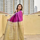 SONI - KATAAN SILK (PLUM - SILVER GREEN)