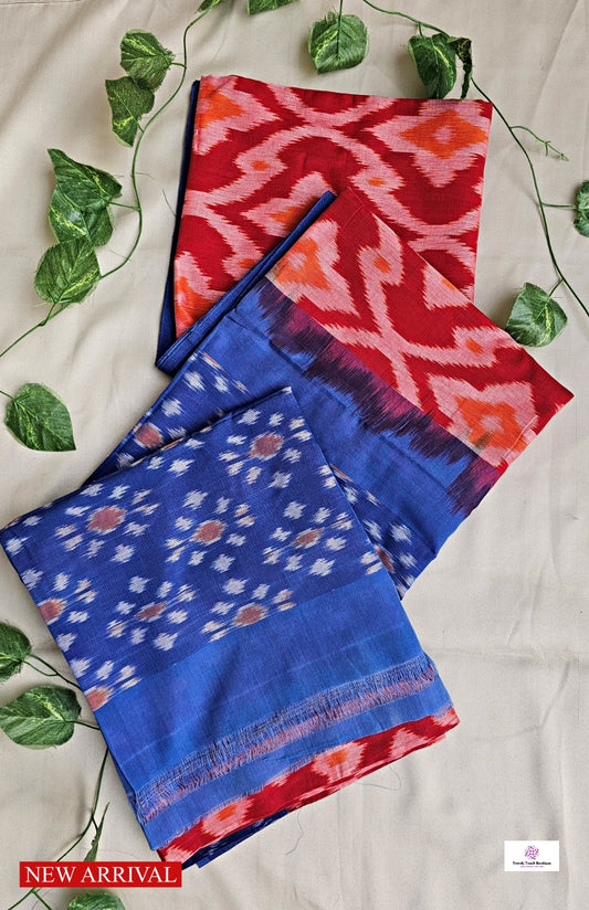 ROSALIND - POCHAMPALLY COTTON IKKAT - HANDLOOM SAREE