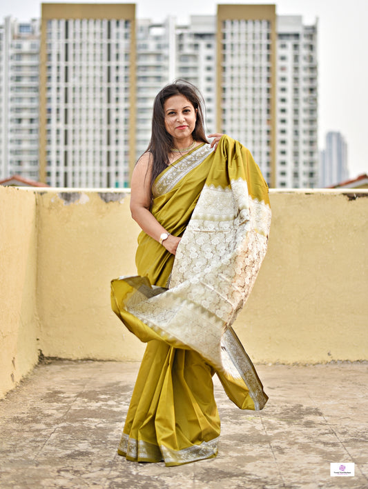 HENNA - KATAAN SILK (MEHNDI GREEN - SILVER)