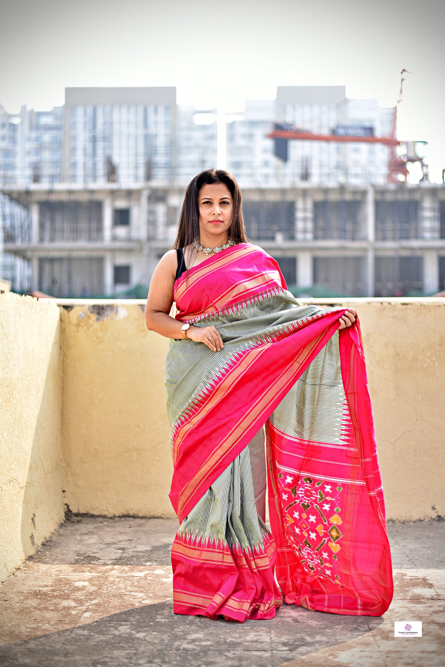 Ayesha – Pochampally Ikkat Handloom Pure Silk (with Silk Mark)