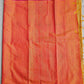 Muga cotton banarasi soft and lightweight puja, wedding and special ocassion casual wear saree yellow and pink with blouse piece best price
