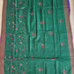 BLUE RIVER - KANTHA STITCH - COTTON HANDLOOM SAREE