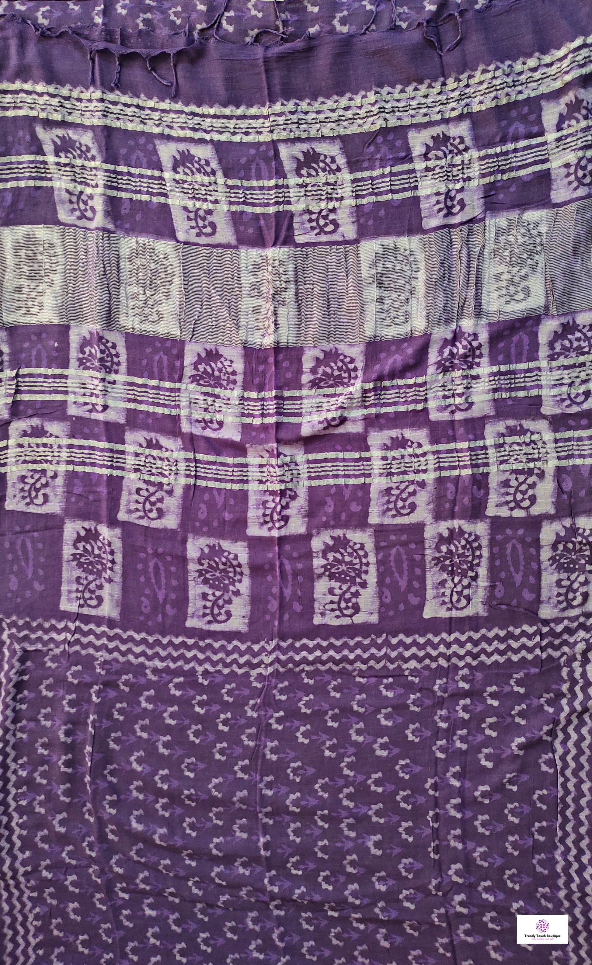  best summer handwoven handloom fabric handblock print organic slub linen saree violet lavender mauve purple color at best price online with blouse piece for office wear or everyday styling!