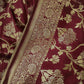 wine magenta golden silver zari work banarasi silk saree best price with blouse piece festive wear wedding wear party wear marriage function traditional silk