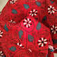 kantha handembroidered pure cotton designer statement dupatta for kurti styling in summer Holi sale best price red floral handcrafted