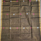 BLACKISH GOLD - TISSUE LINEN JAMDANI HANDLOOM SAREE