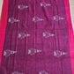 BEETROOT PUNCH - KANTHA STITCH - COTTON HANDLOOM SAREE