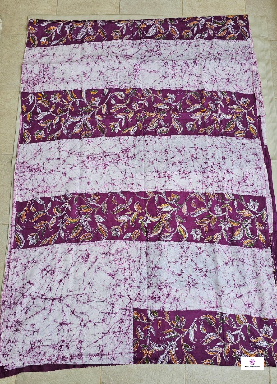 MEHER - KANTHA STITCH BATIK COTTON SAREE