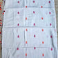 FLORALS - LINEN JAMDANI HANDLOOM SAREE (WHITE)