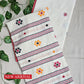 bengal cotton handloom saree floral design lightweight summer wear saree fabric with blouse piece best price white color office and casual wear