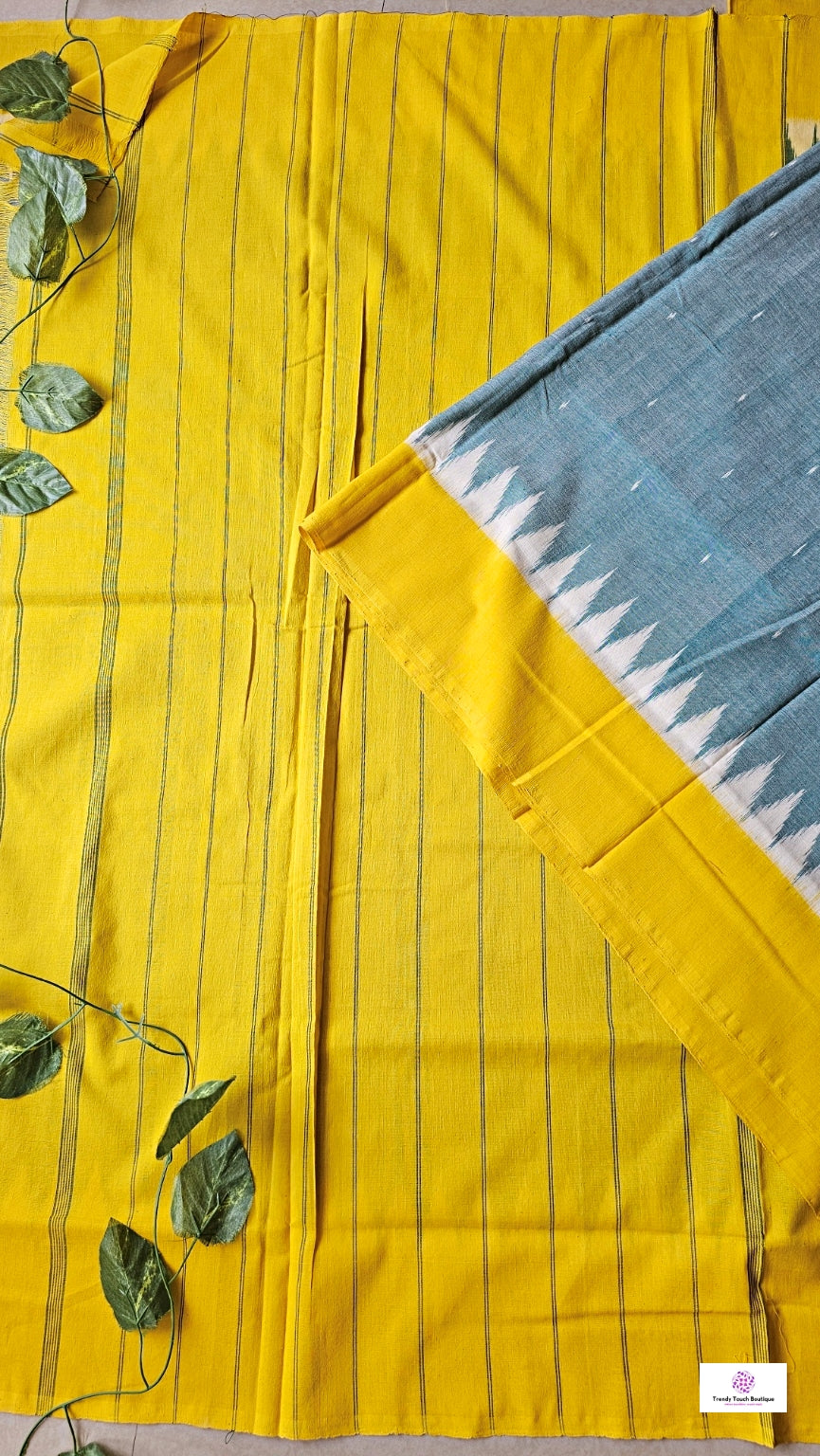MAHEK - POCHAMPALLY COTTON IKKAT - HANDLOOM SAREE